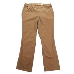 Carhartt Carpenter Pant Women 36x31, Tag 14 R Original Fit Stretch Canvas Tan